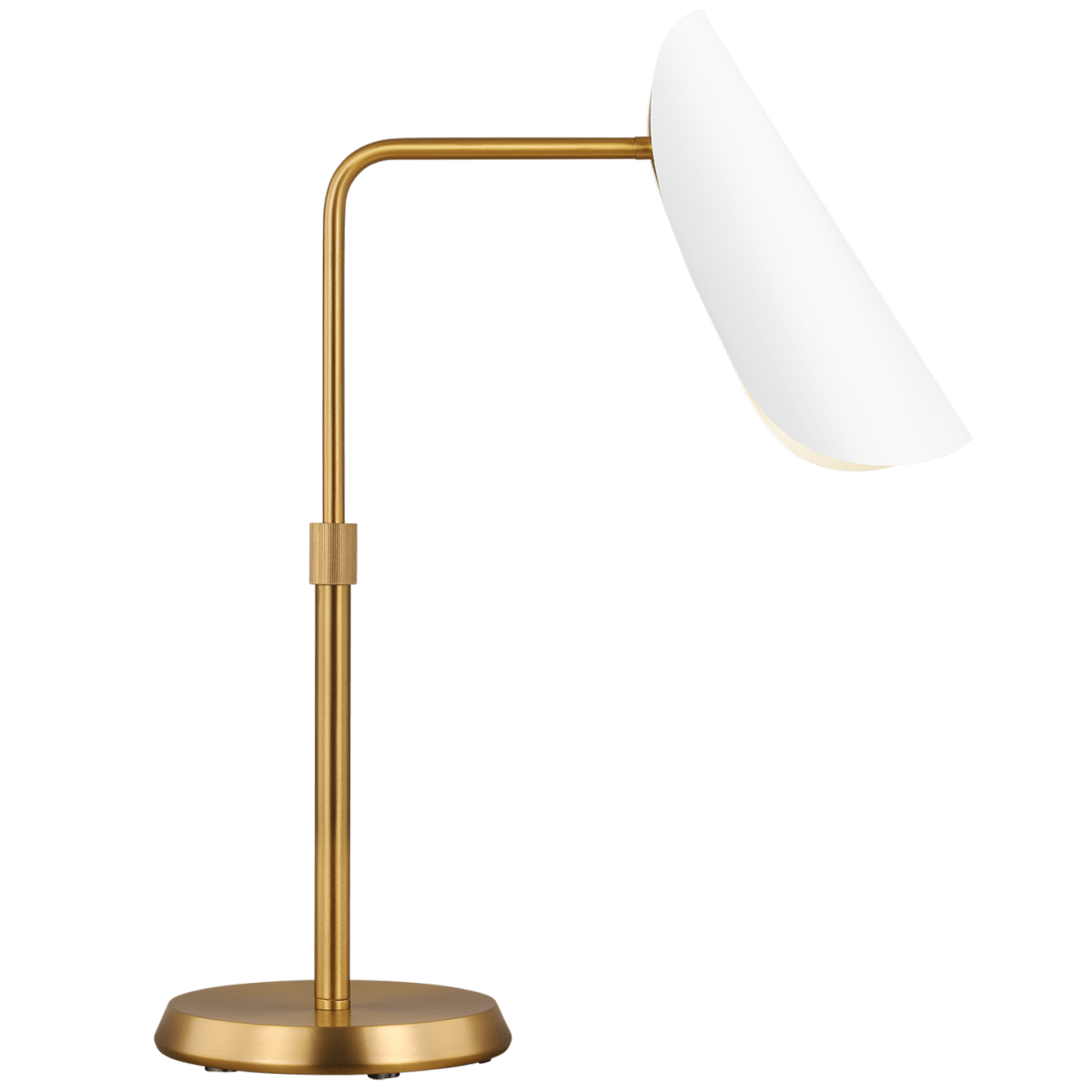 Lampe de table Tresa - Matte blanc et laiton brûlé 15" by Visual Comfort Studio | Luminaires & cie