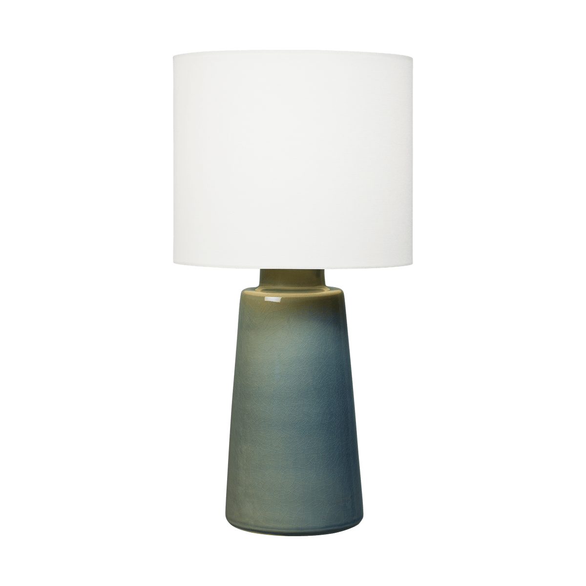 Lampe de table Vessel - Anglia bleue craquement 14" by Visual Comfort Studio | Luminaires & cie