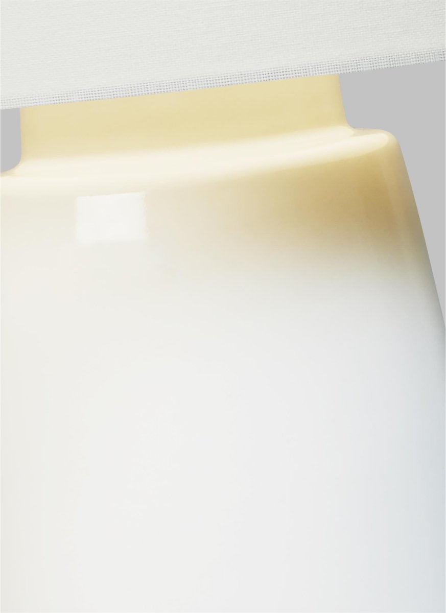 Lampe de table Vessel - Gris nacré 14" by Visual Comfort Studio | Luminaires & cie