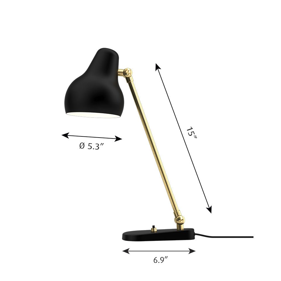 Lampe de table VL 38 - Noir by Louis Poulsen | Luminaires & cie