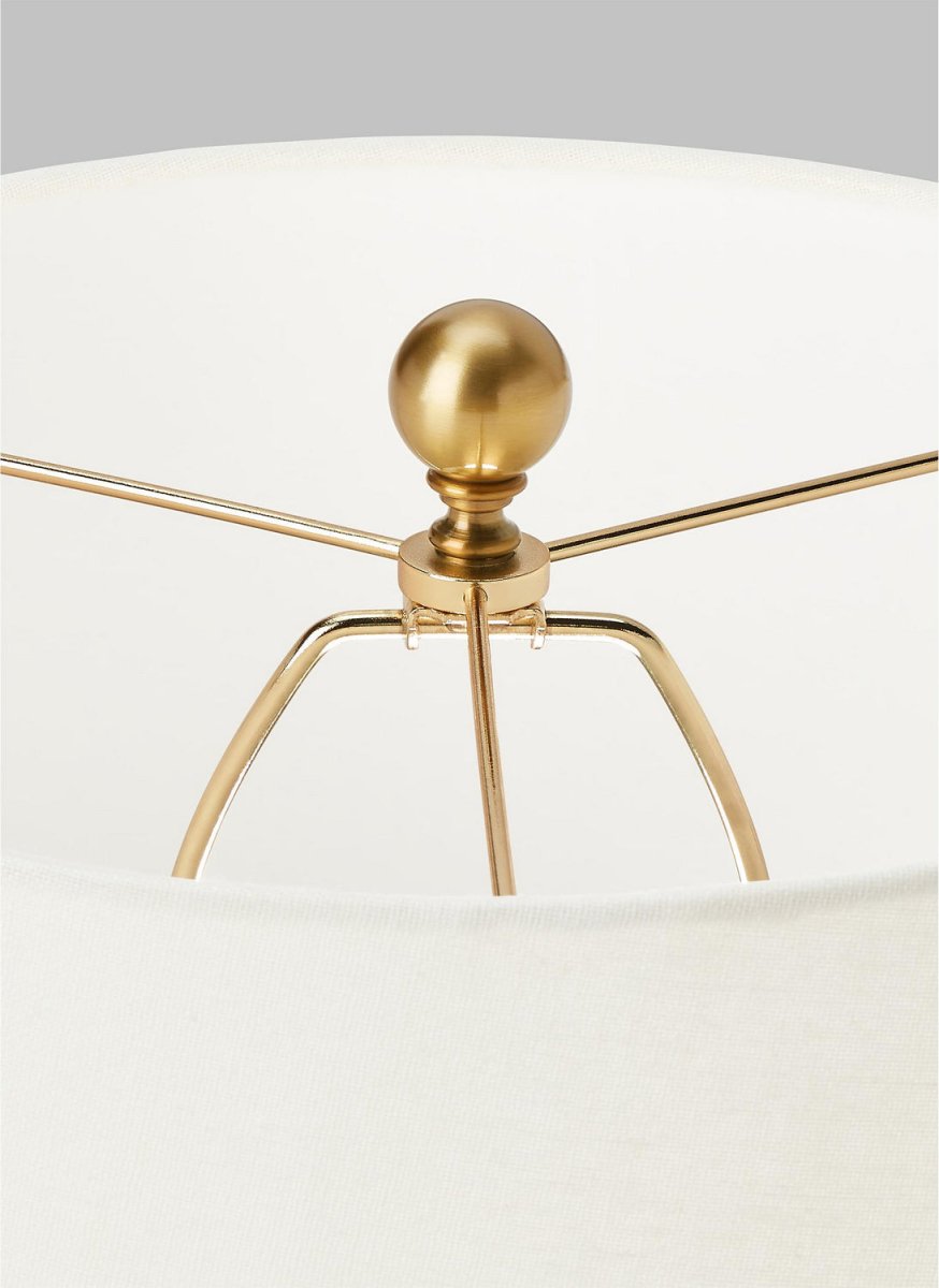 Lampe de table Waveland - Blanc poreux by Visual Comfort Studio | Luminaires & cie