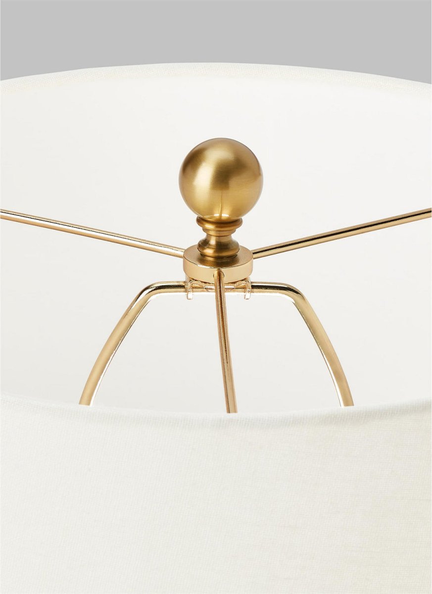 Lampe de table Waveland - Blanc poreux by Visual Comfort Studio | Luminaires & cie