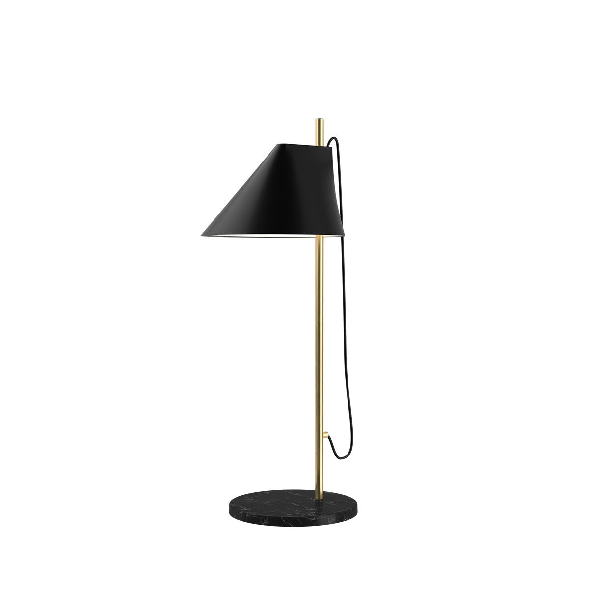 Lampe de table Yuh - Laiton/Noir by Louis Poulsen | Luminaires & cie