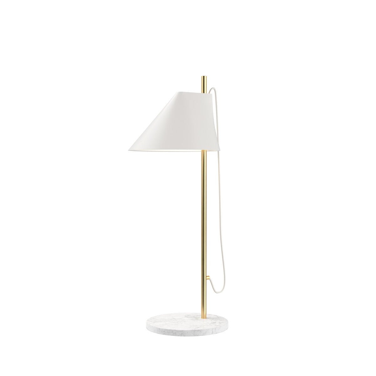 Lampe de table Yuh - Laiton/Blanc by Louis Poulsen | Luminaires & cie