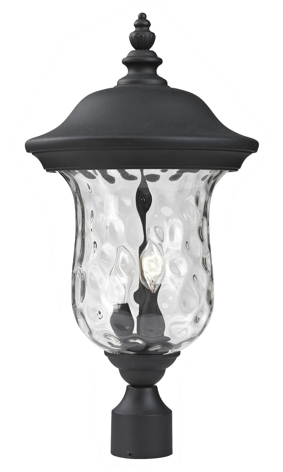 Lanterne sur poteau Armstrong Noir, 21" – Z-Lite