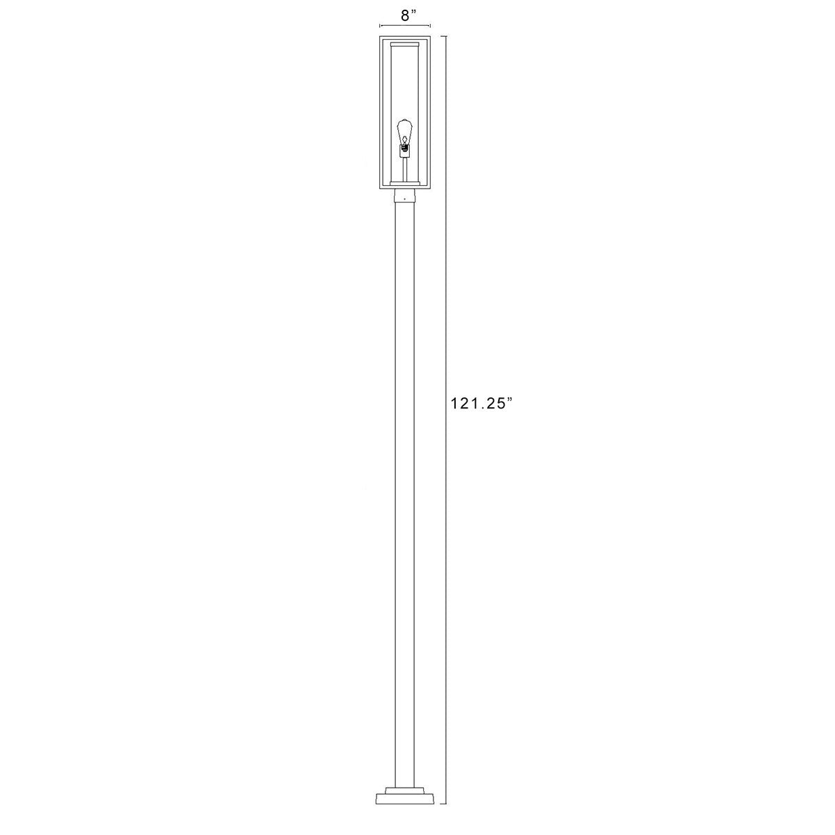 Lampe extérieure sur poteau Dunbroch