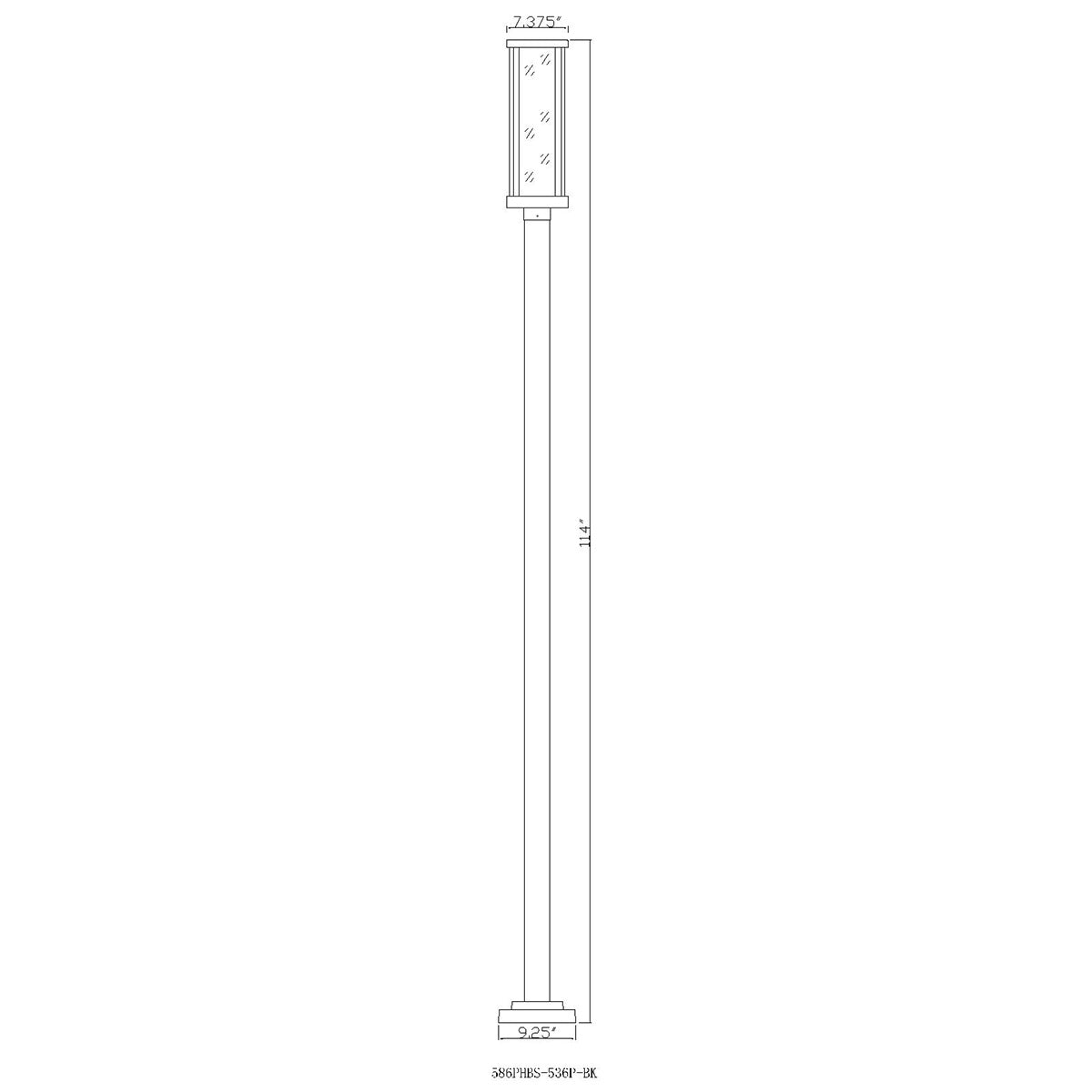 Lampe extérieure sur poteau Glenwood