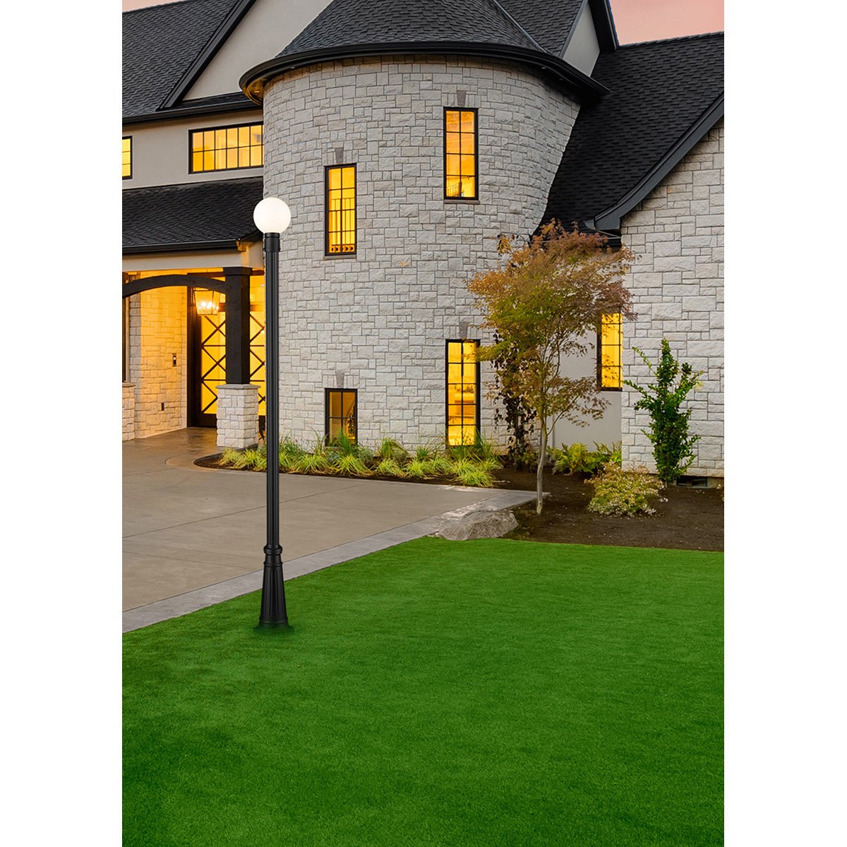 Lampe extérieure sur poteau Laurent