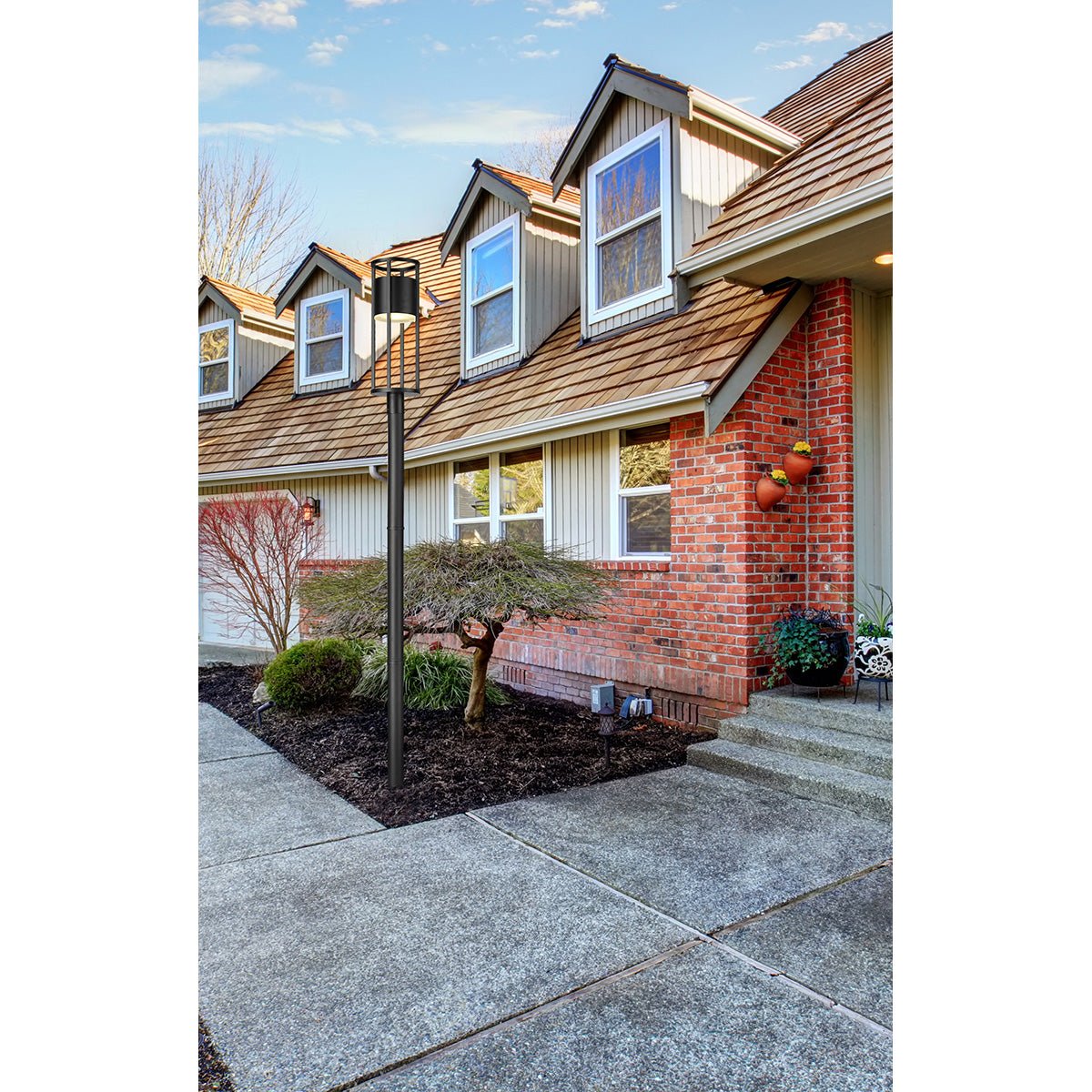 Lampe extérieure sur poteau Luca