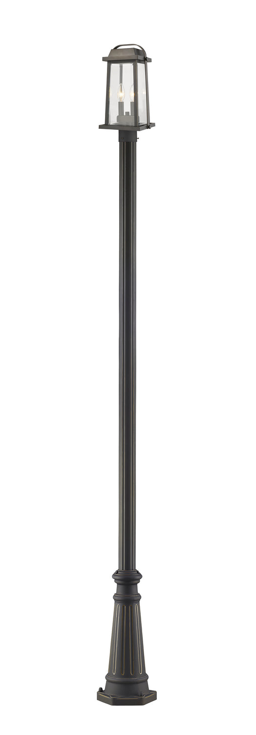 Lanterne sur poteau Millworks Bronze huilé, 10", 110 1/4" – Z-Lite
