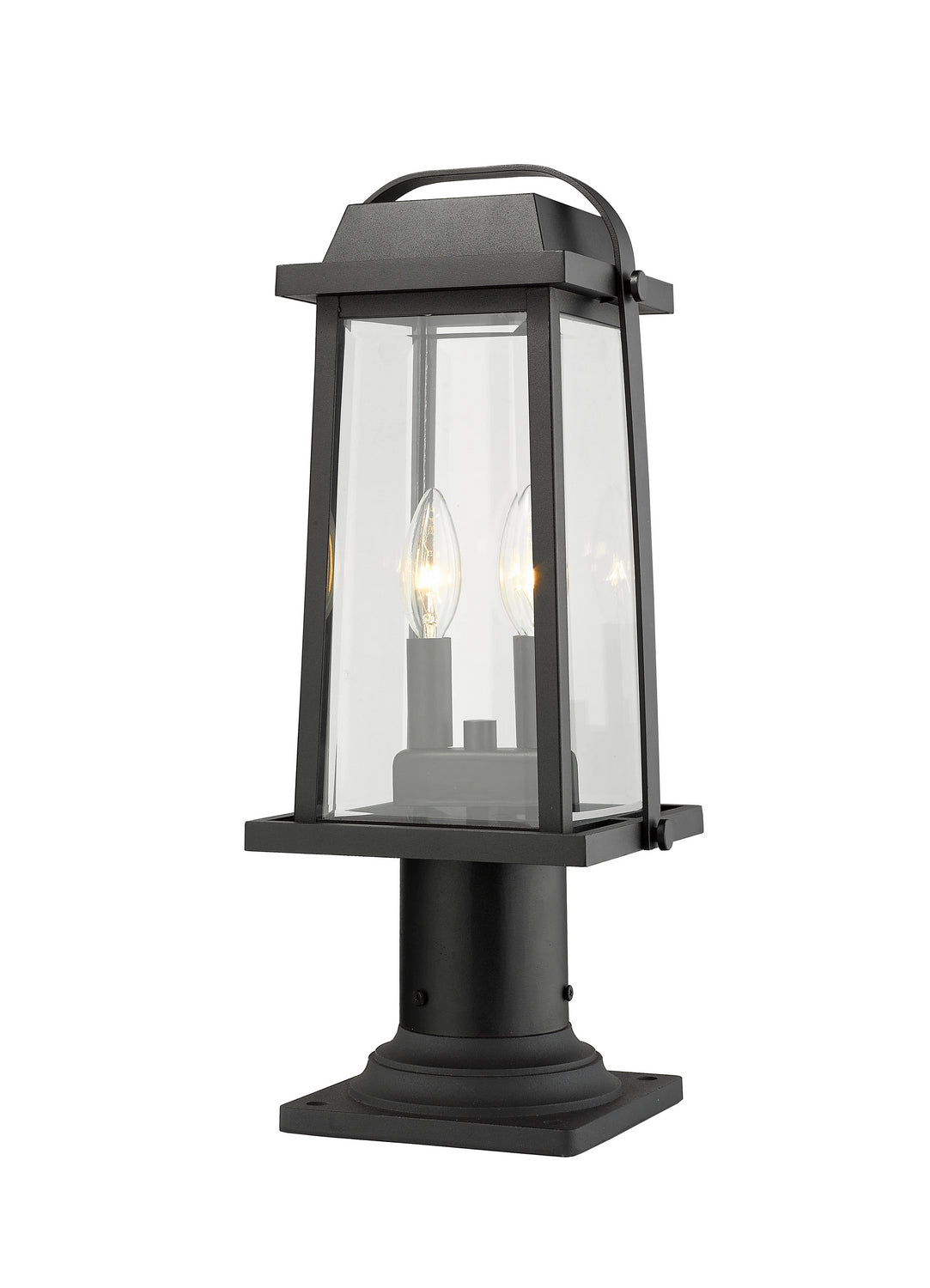 Lanterne sur poteau Millworks Noir, 7 3/4", 18 3/4" – vue 2