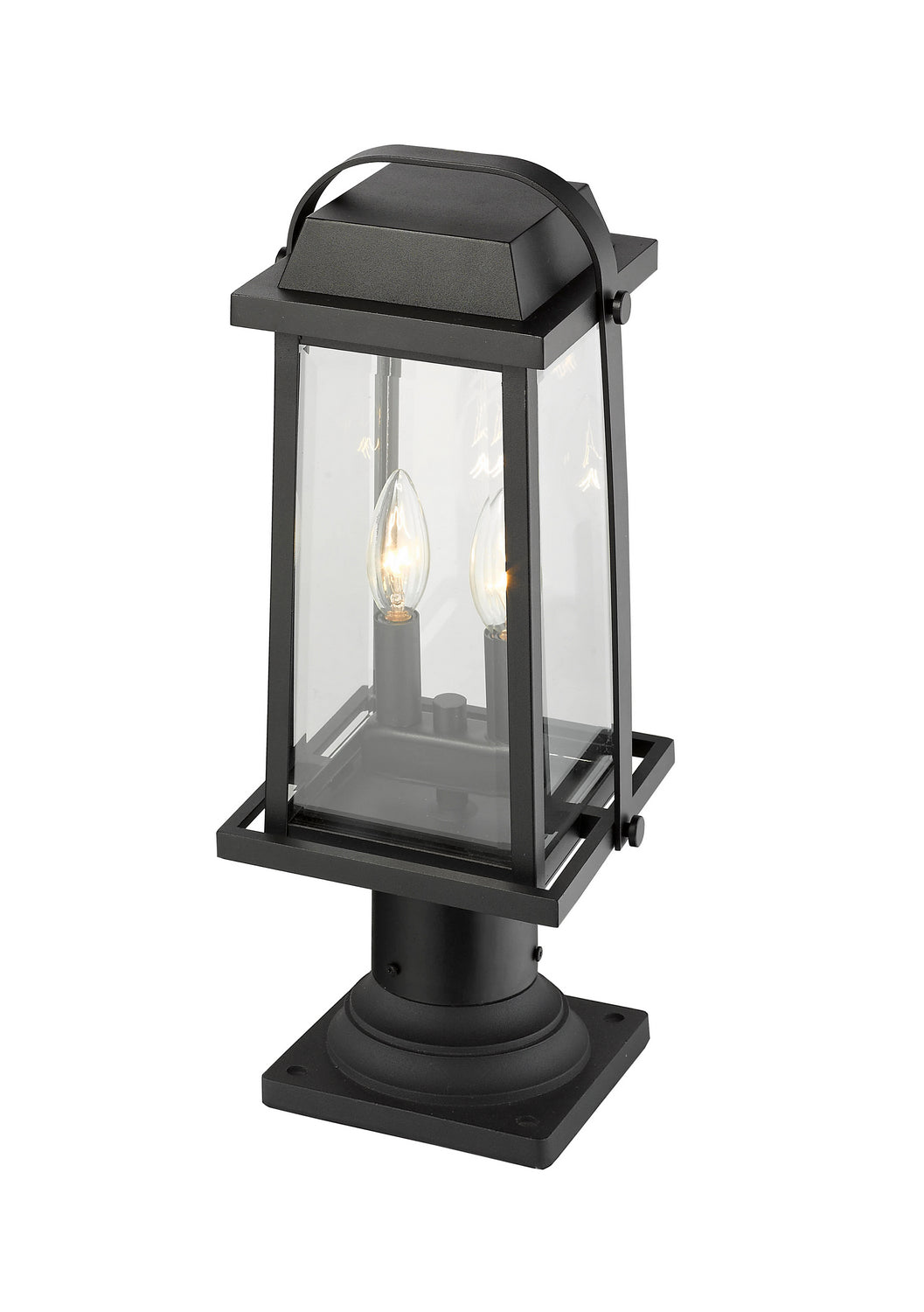 Lanterne sur poteau Millworks Noir, 7 3/4", 18 3/4" – vue 3