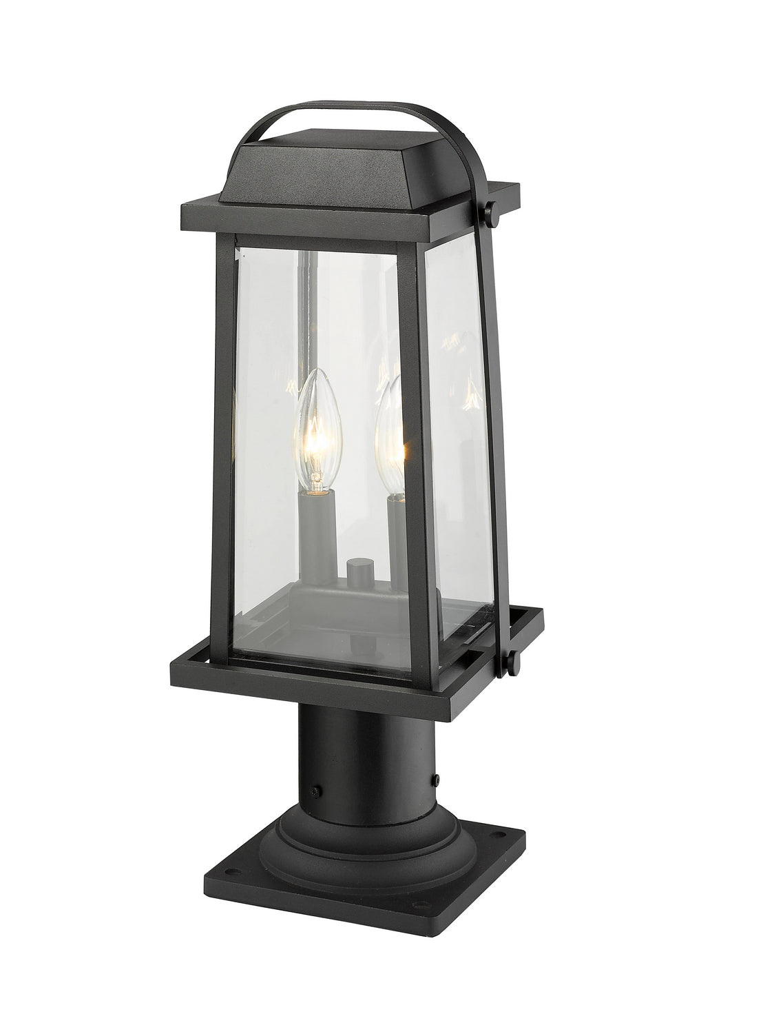 Lanterne sur poteau Millworks Noir, 7 3/4", 18 3/4" – vue 4