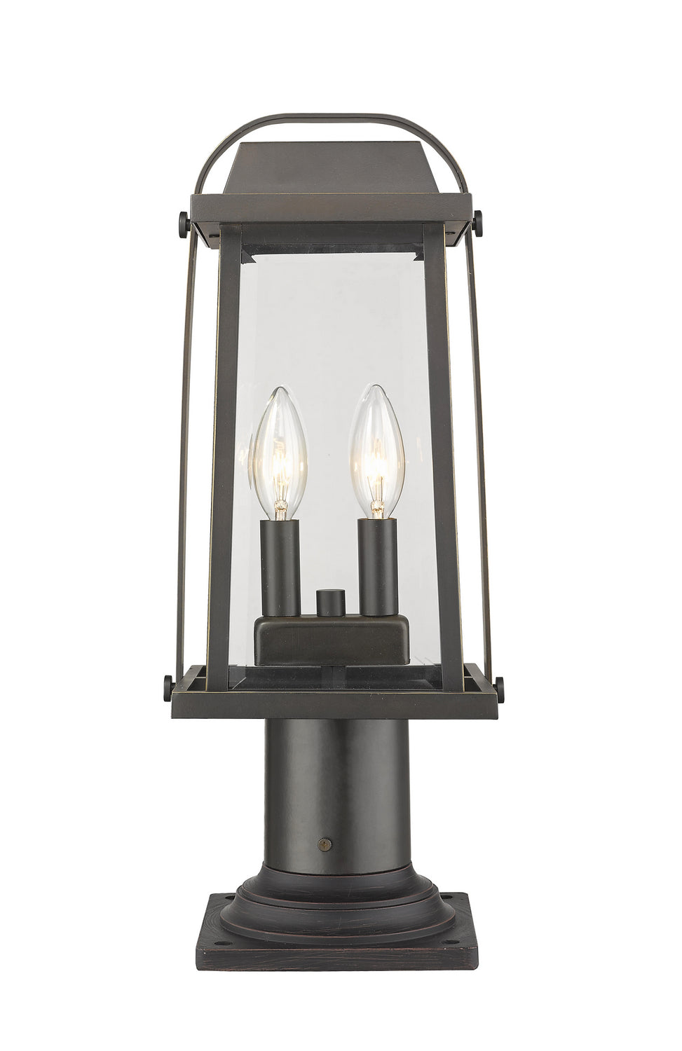 Lanterne sur poteau Millworks Bronze huilé, 7 3/4", 18 3/4" – Z-Lite