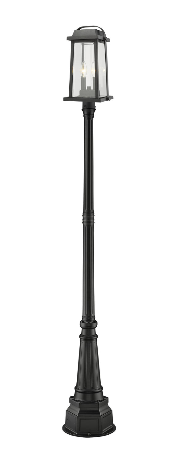 Lanterne sur poteau Millworks Noir, 14 1/4", 97" – Z-Lite