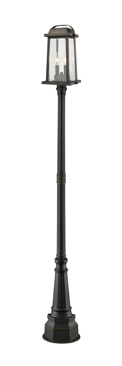 Lanterne sur poteau Millworks Bronze huilé, 14 1/4", 97" – Z-Lite