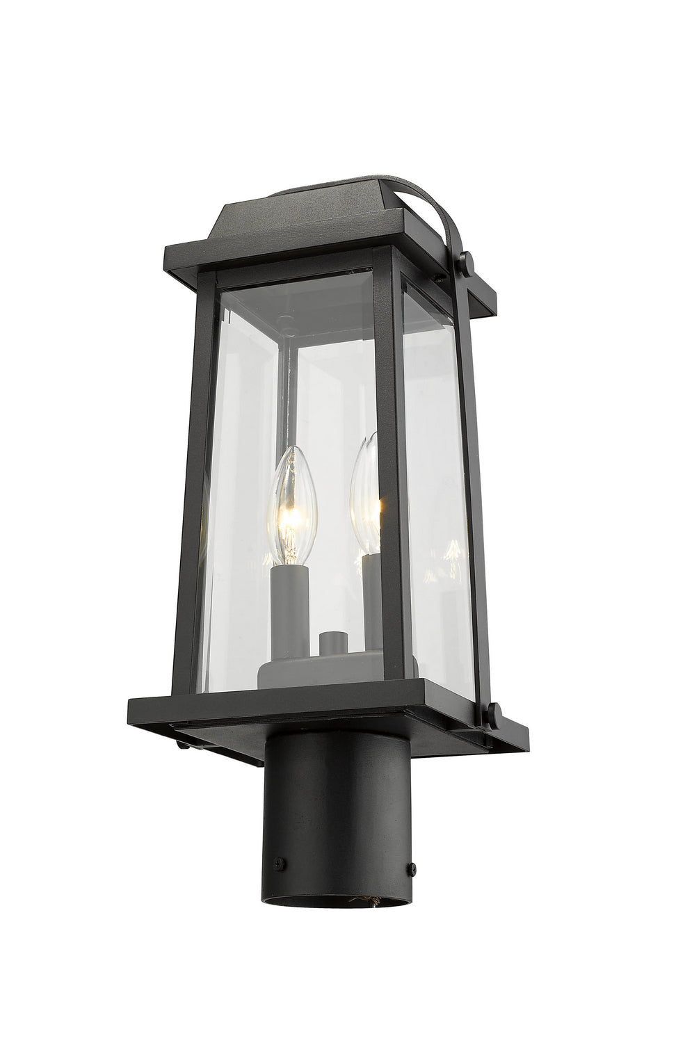 Lanterne sur poteau Millworks Noir, 7 3/4", 16 3/4" – vue 2