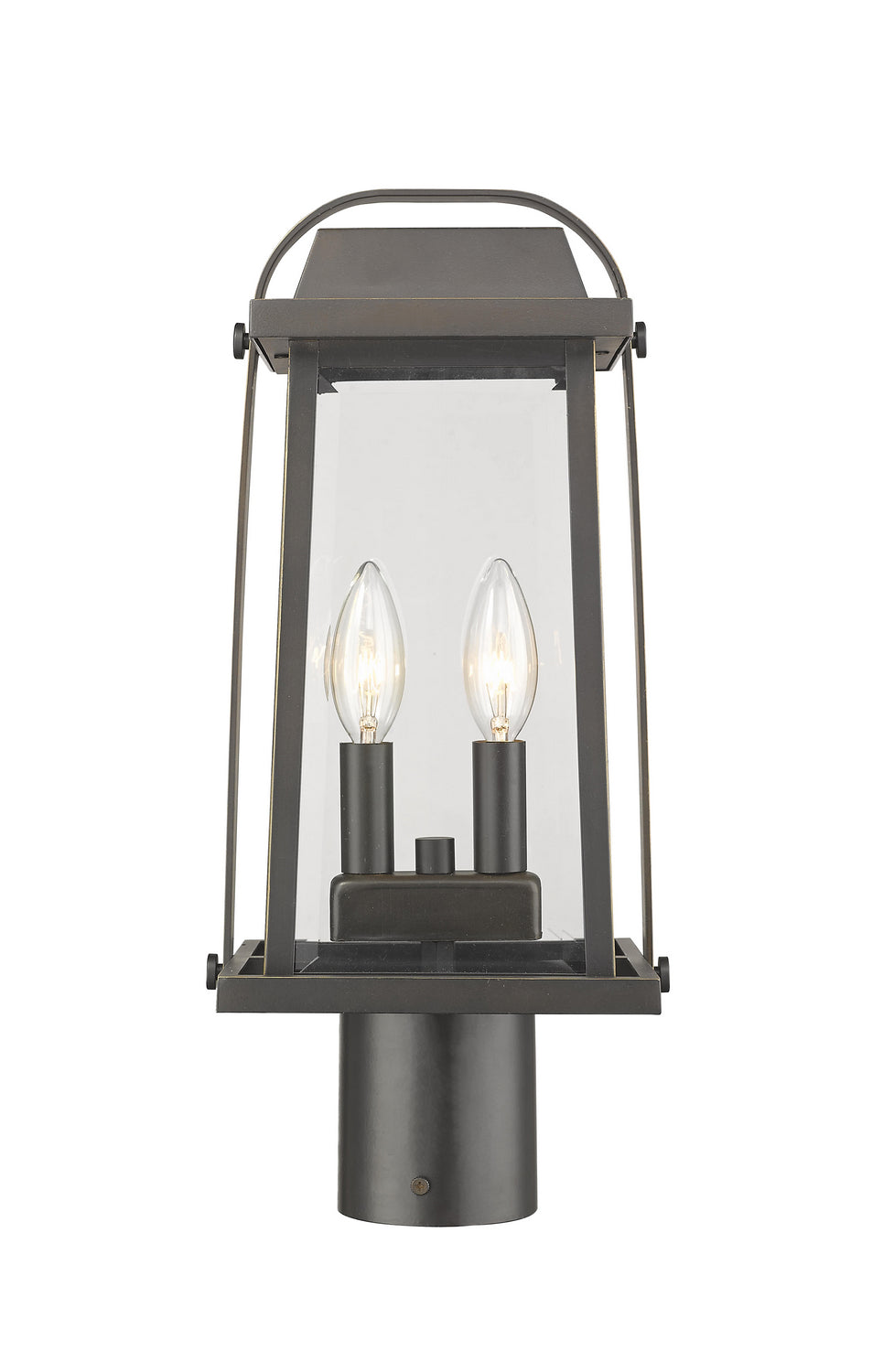 Lanterne sur poteau Millworks Bronze huilé, 7 3/4", 16 3/4" – Z-Lite