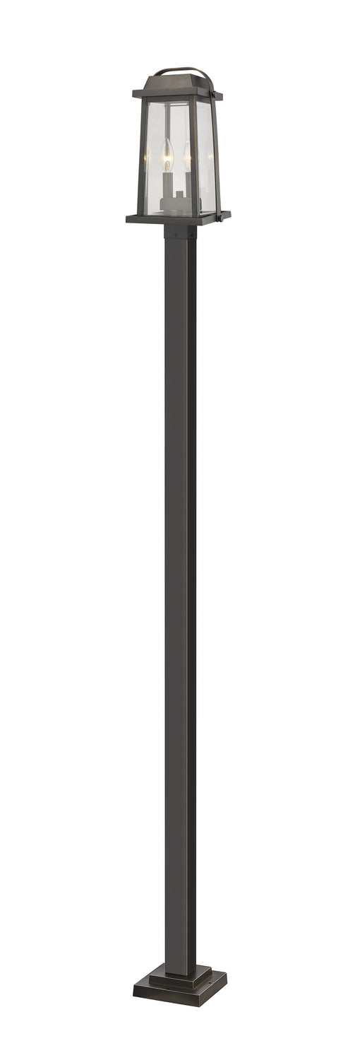 Lanterne sur poteau Millworks Bronze huilé, 9 1/4", 110 1/4" – Z-Lite