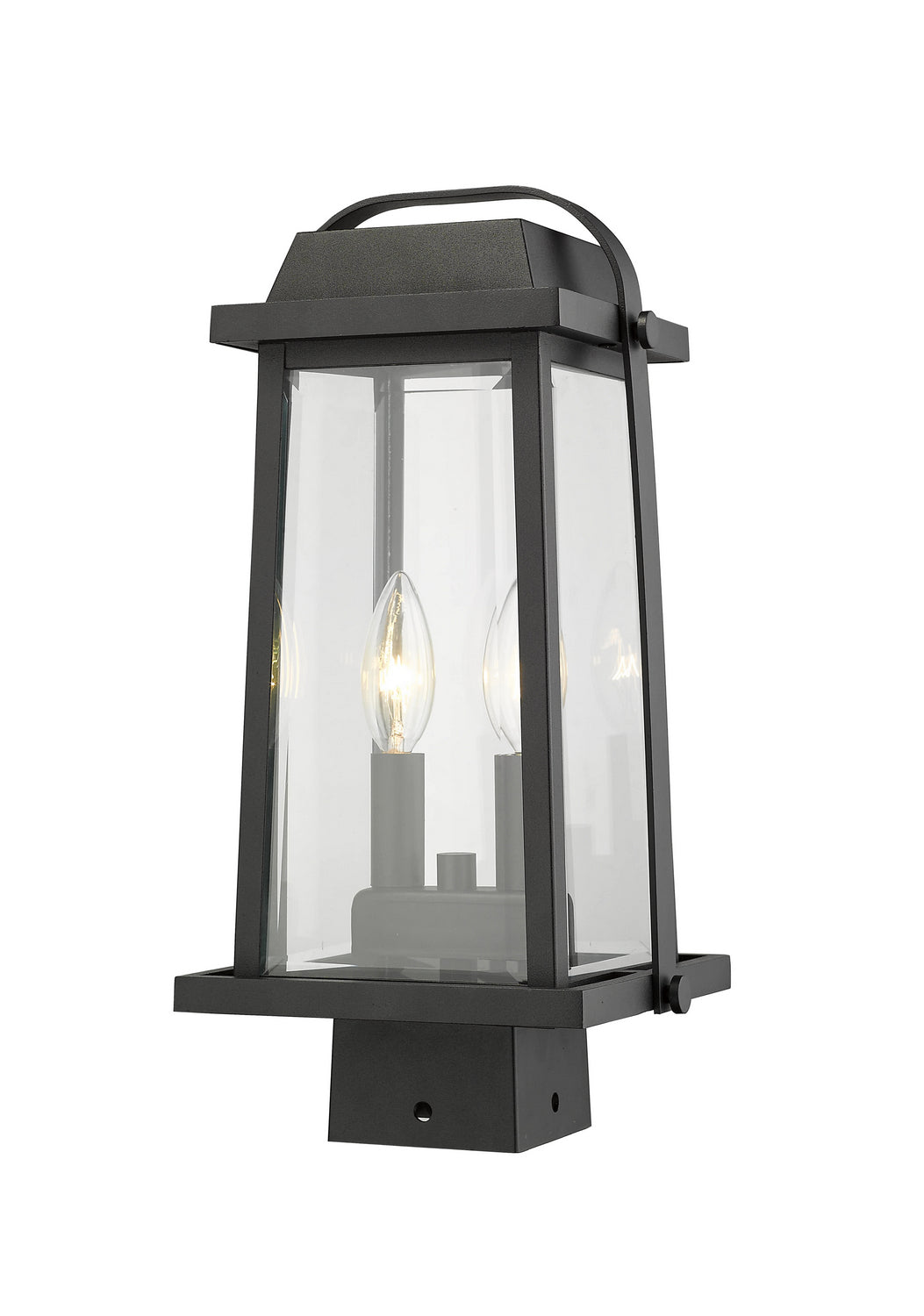 Lanterne sur poteau Millworks Noir, 7 3/4", 15 1/4" – vue 2