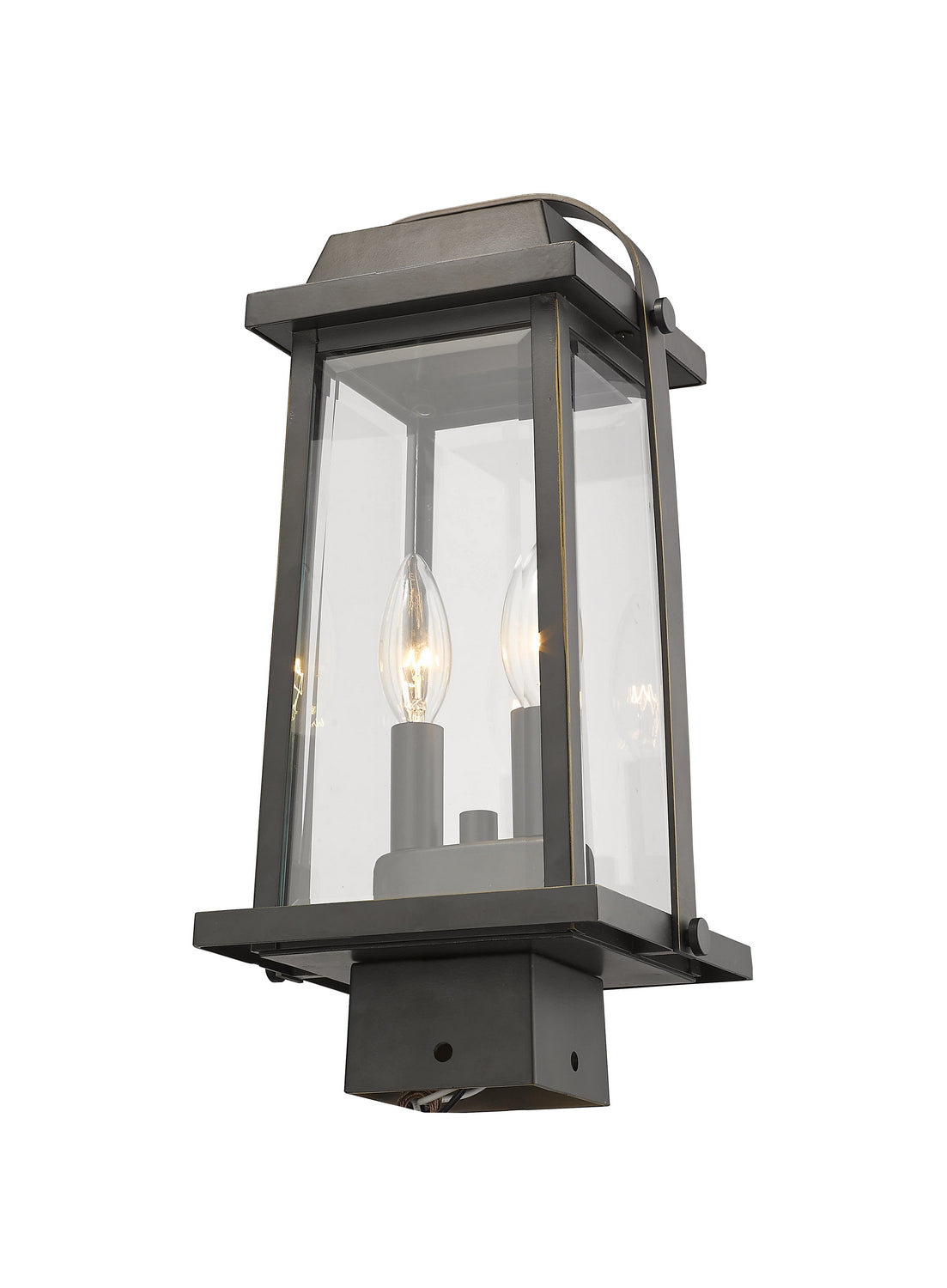 Lanterne sur poteau Millworks Bronze huilé, 7 3/4", 15 1/4" – vue 2
