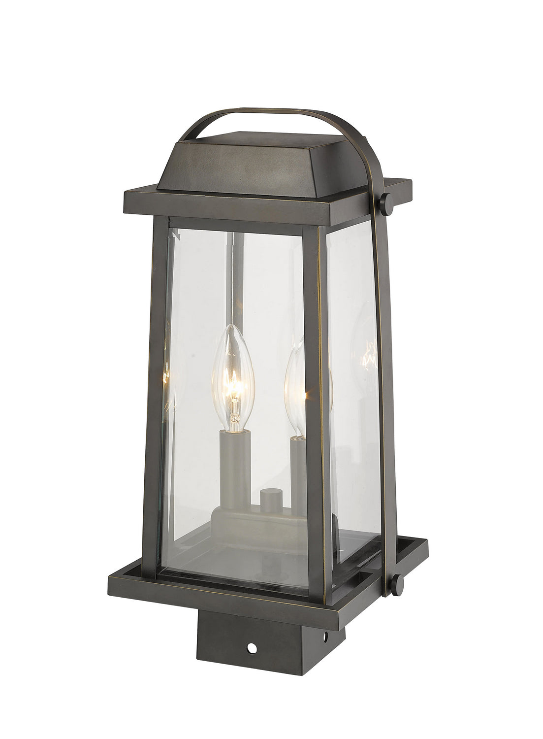 Lanterne sur poteau Millworks Bronze huilé, 7 3/4", 15 1/4" – vue 4