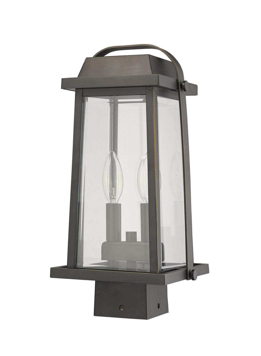 Lanterne sur poteau Millworks Bronze huilé, 7 3/4", 15 1/4" – vue 5