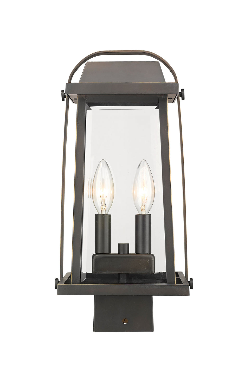 Lanterne sur poteau Millworks Bronze huilé, 7 3/4", 15 1/4" – Z-Lite