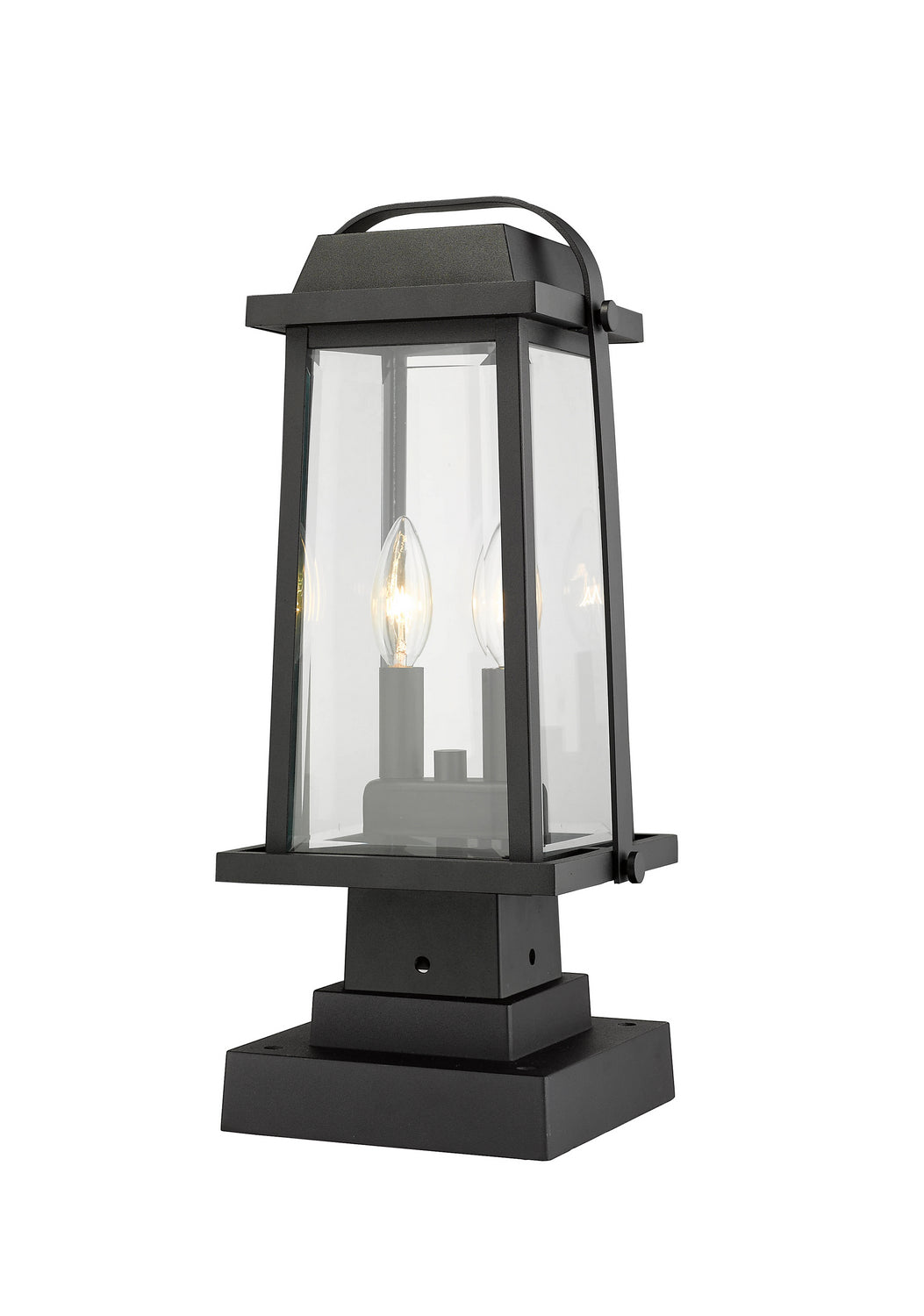 Lanterne sur poteau Millworks Noir, 7 3/4", 17 3/4" – vue 2