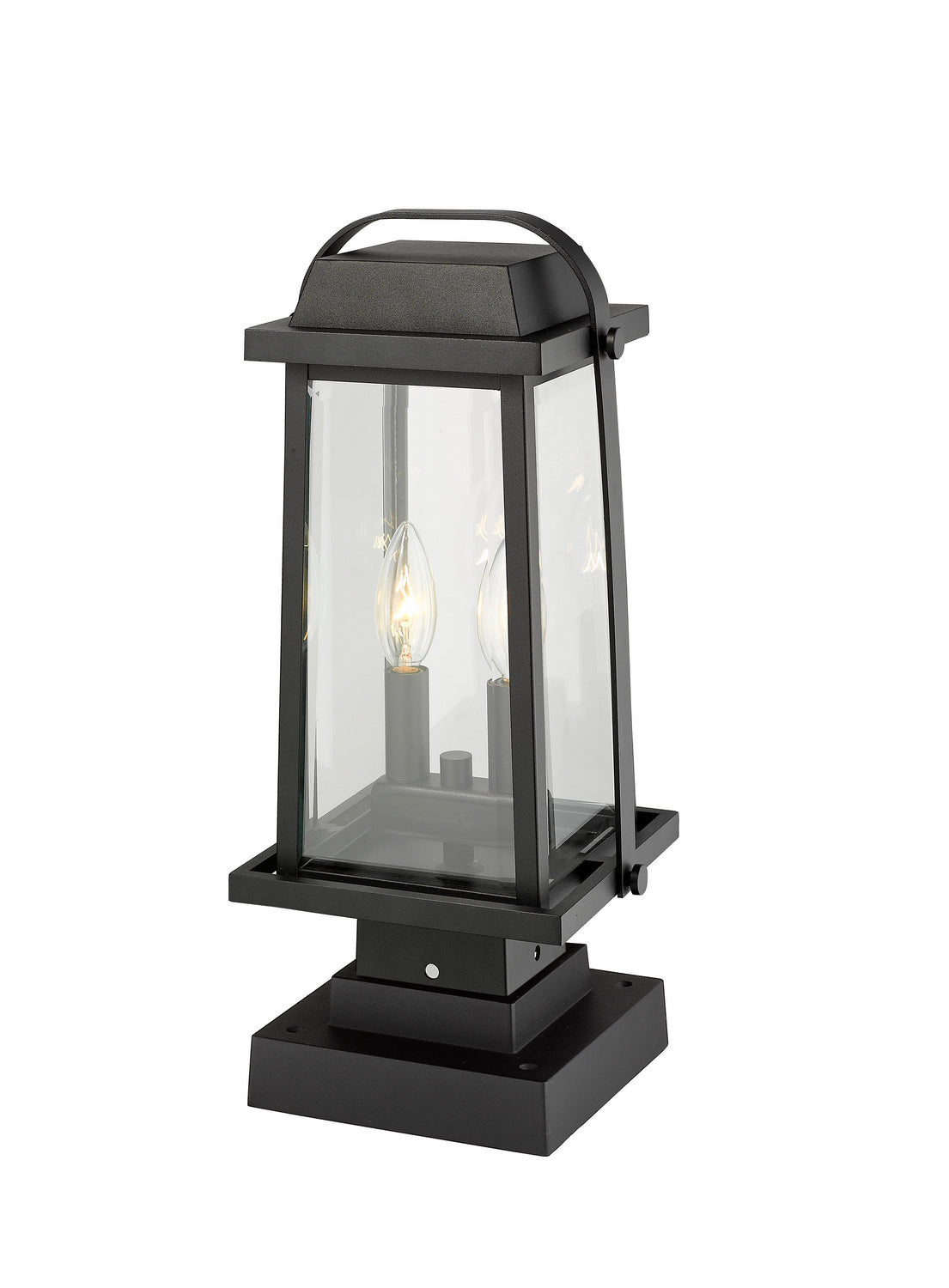 Lanterne sur poteau Millworks Noir, 7 3/4", 17 3/4" – vue 3