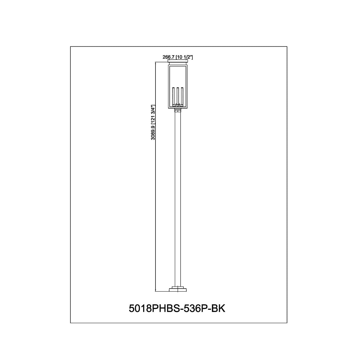 Lampe extérieure sur poteau Nova