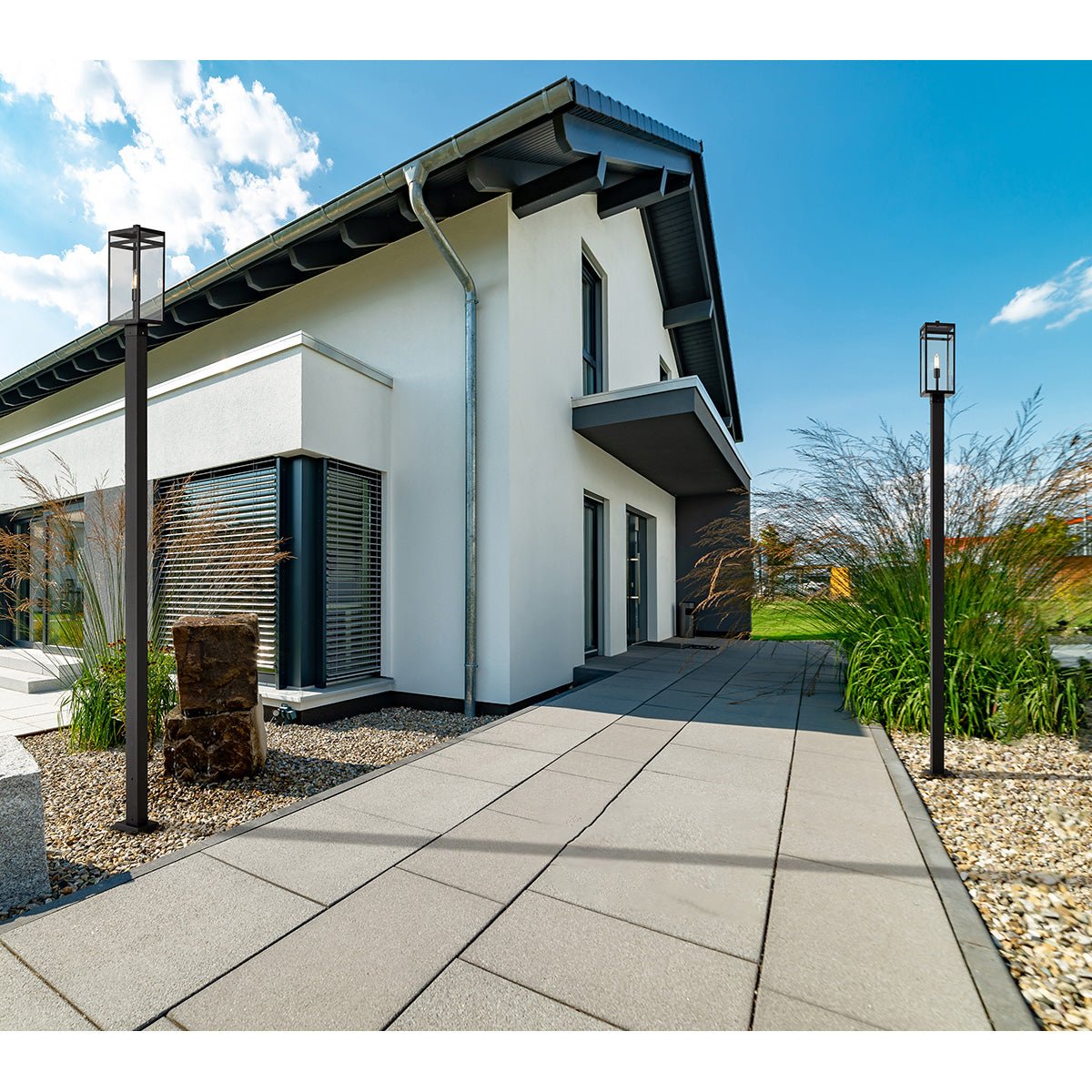 Lampe extérieure sur poteau Nuri