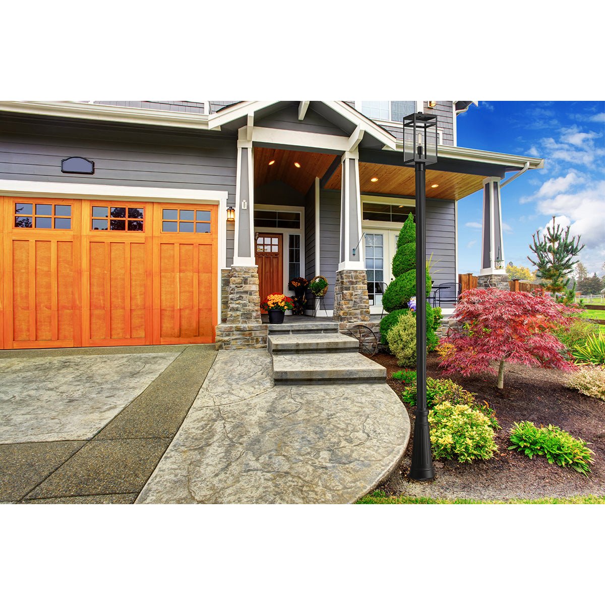 Lampe extérieure sur poteau Nuri