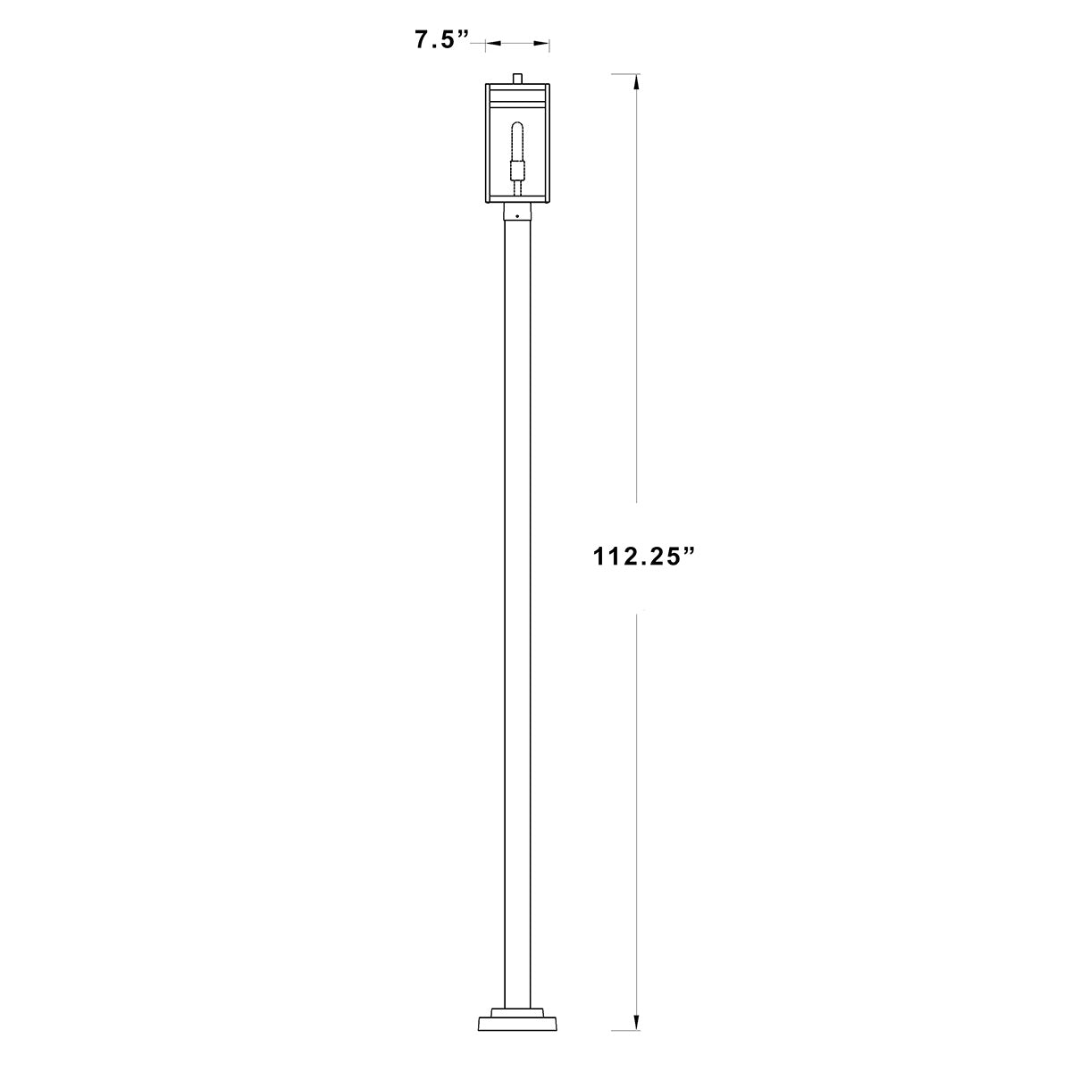 Lampe extérieure sur poteau Nuri