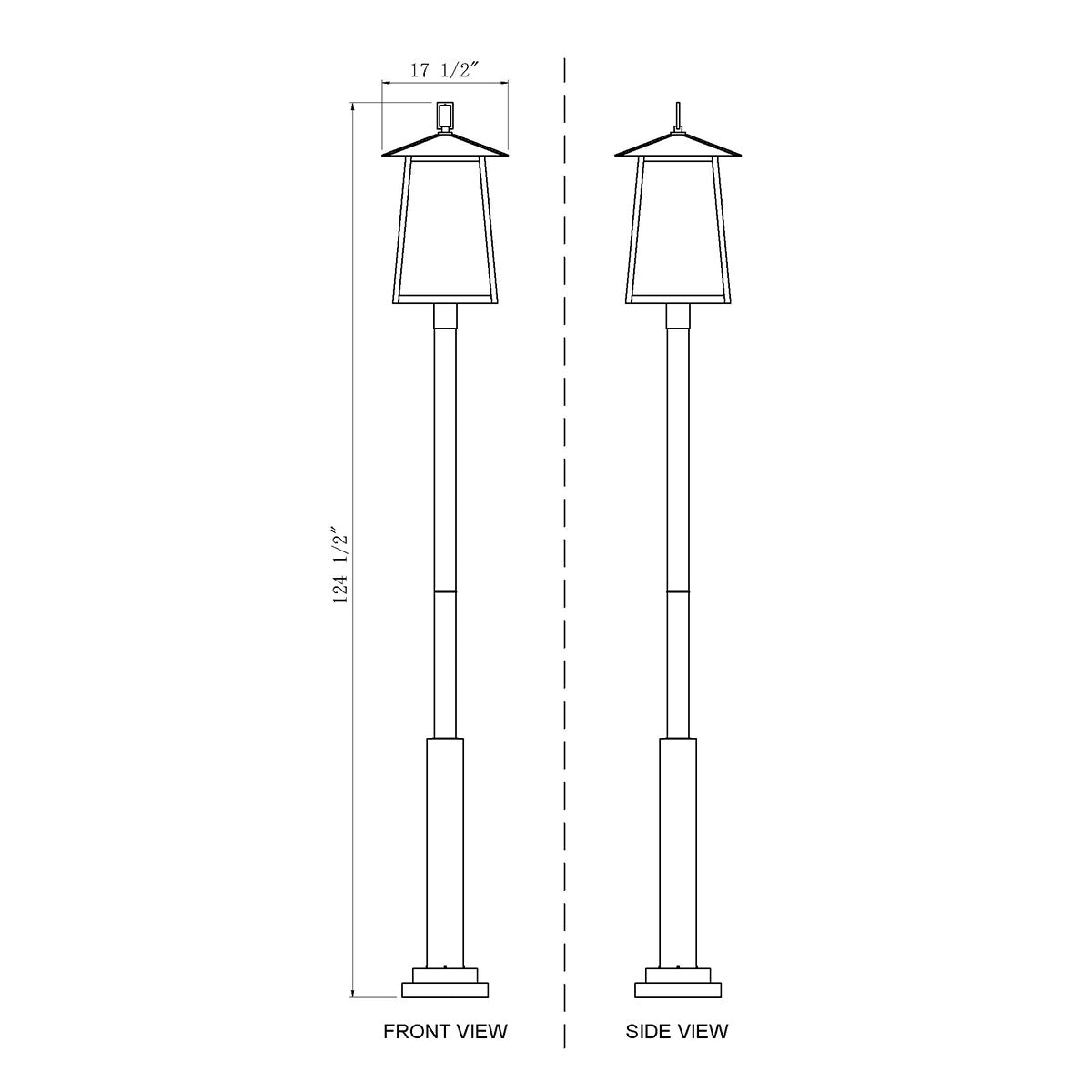 Lampe extérieure sur poteau Rainer XXL