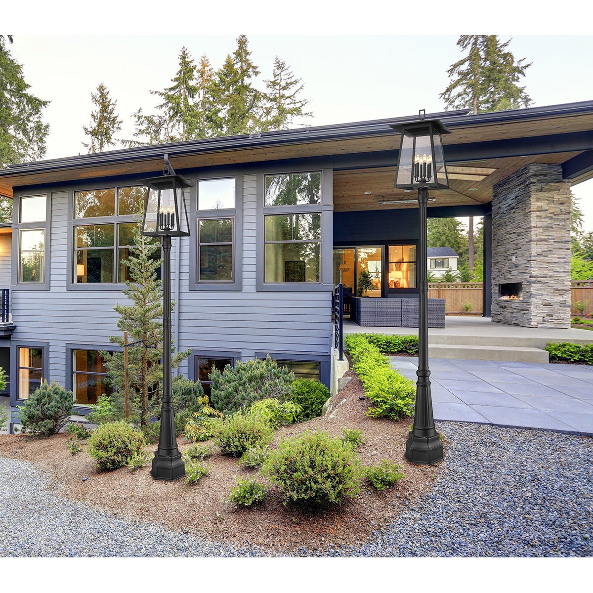 Lampe extérieure sur poteau Rainer XXL