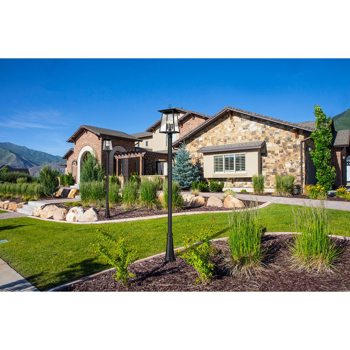 Lampe extérieure sur poteau Rainer