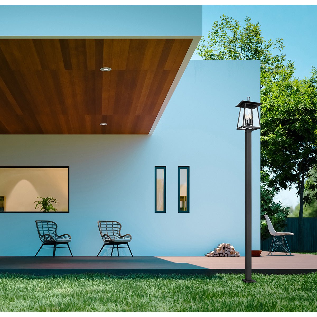 Lampe extérieure sur poteau Rainer