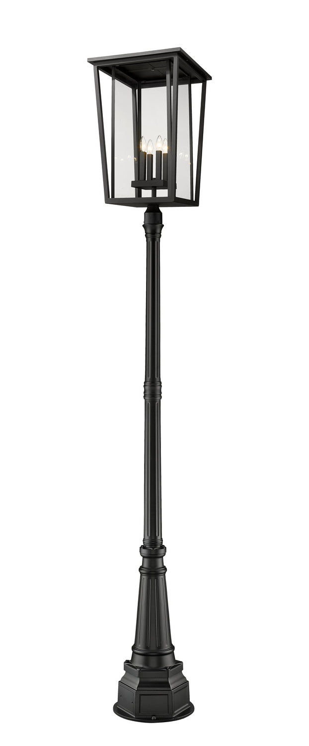 Lanterne sur poteau Seoul Noir, 113" – Z-Lite