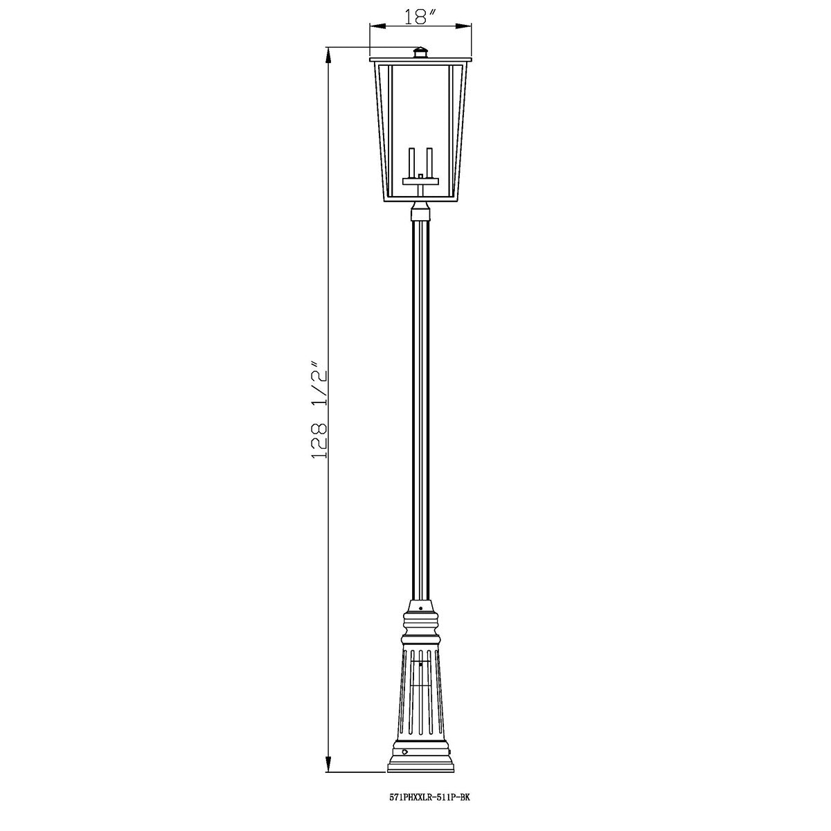 Lampe extérieure sur poteau Seoul XXL