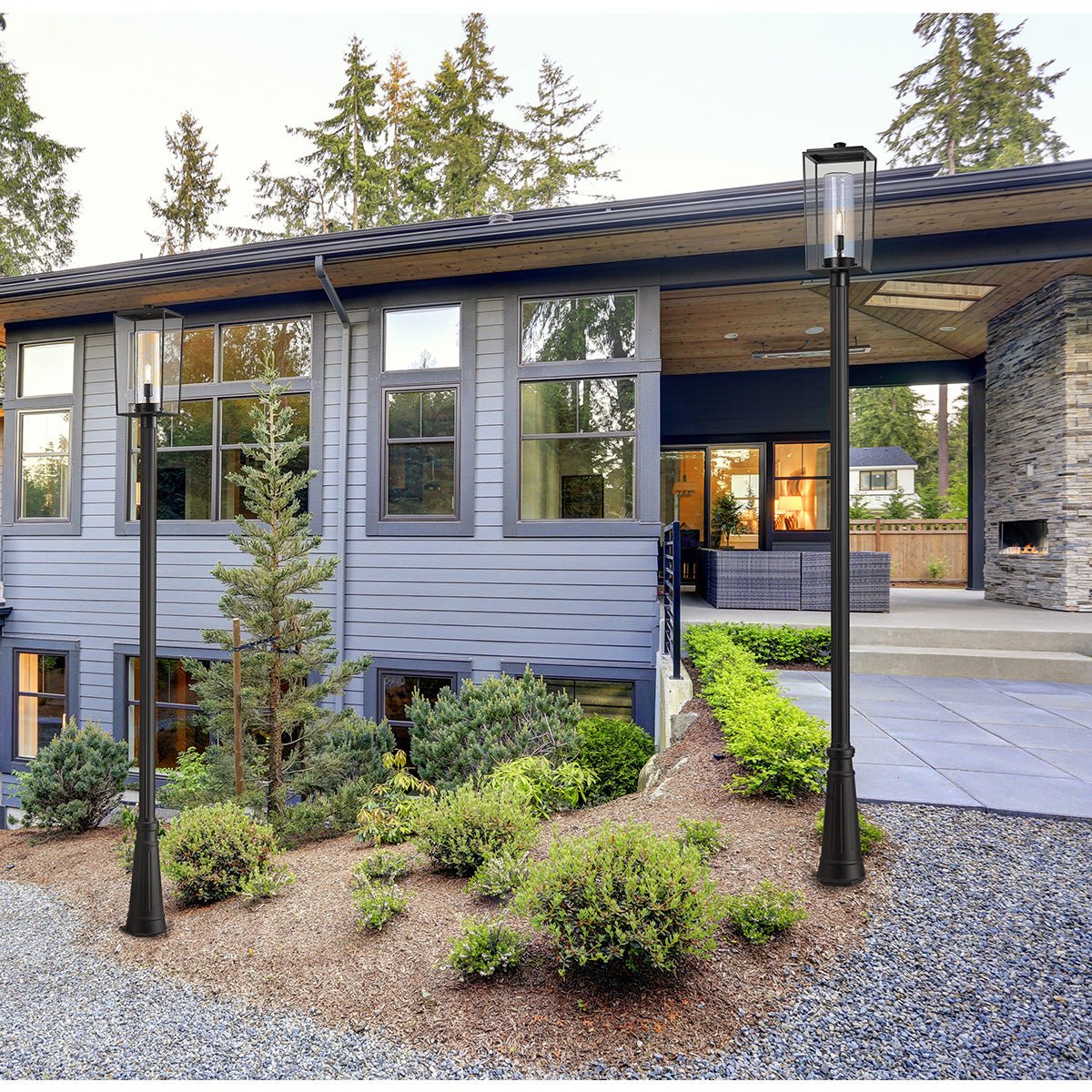 Lampe extérieure sur poteau Sheridan