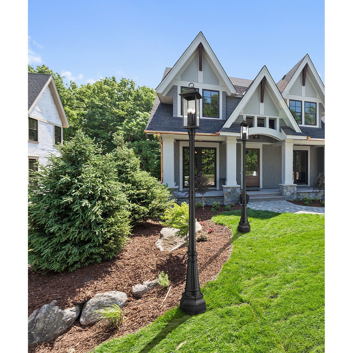 Lampe extérieure sur poteau Tiberius