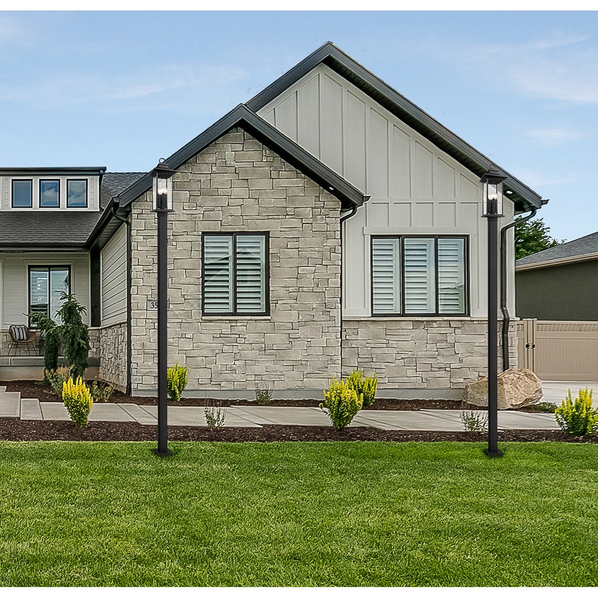 Lampe extérieure sur poteau Tiberius