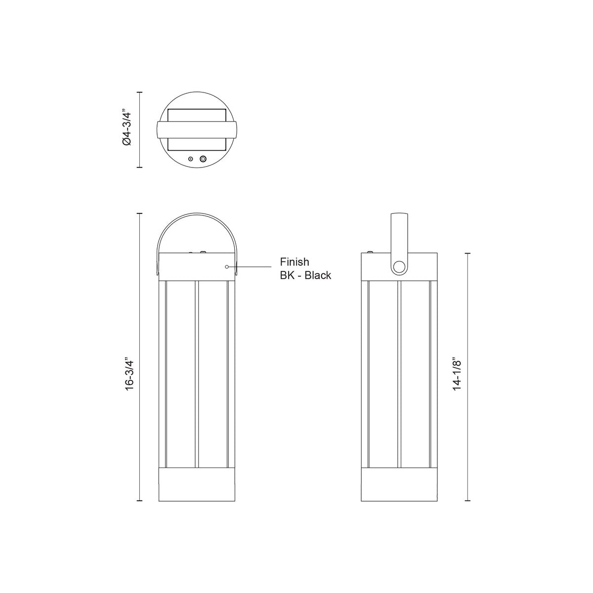 Lampe portable Suara 16 3/4" – vue 4