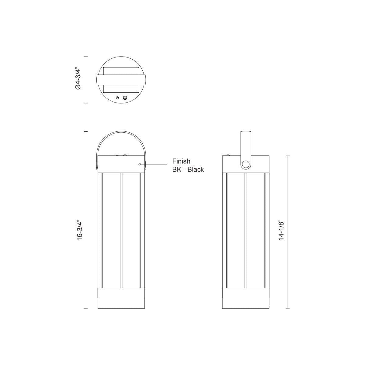 Lampe portative extérieure Suara - 16 3/4" by Kuzco Lighting | Luminaires & cie