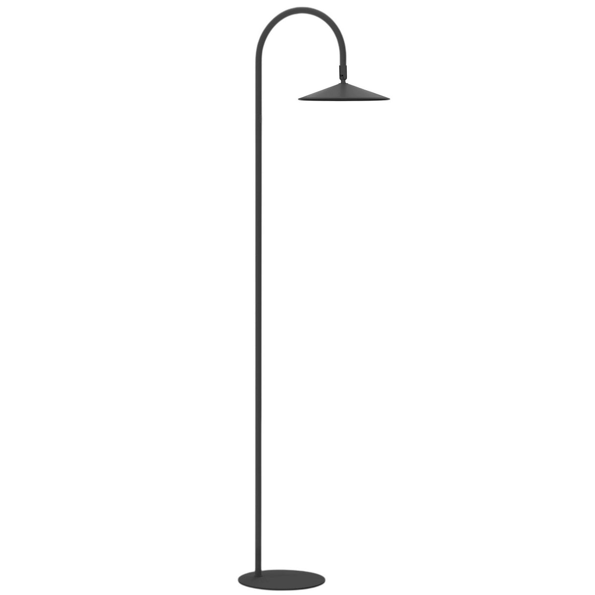 Lampe sur pied à arc Raquel Noir mat – Dainolite