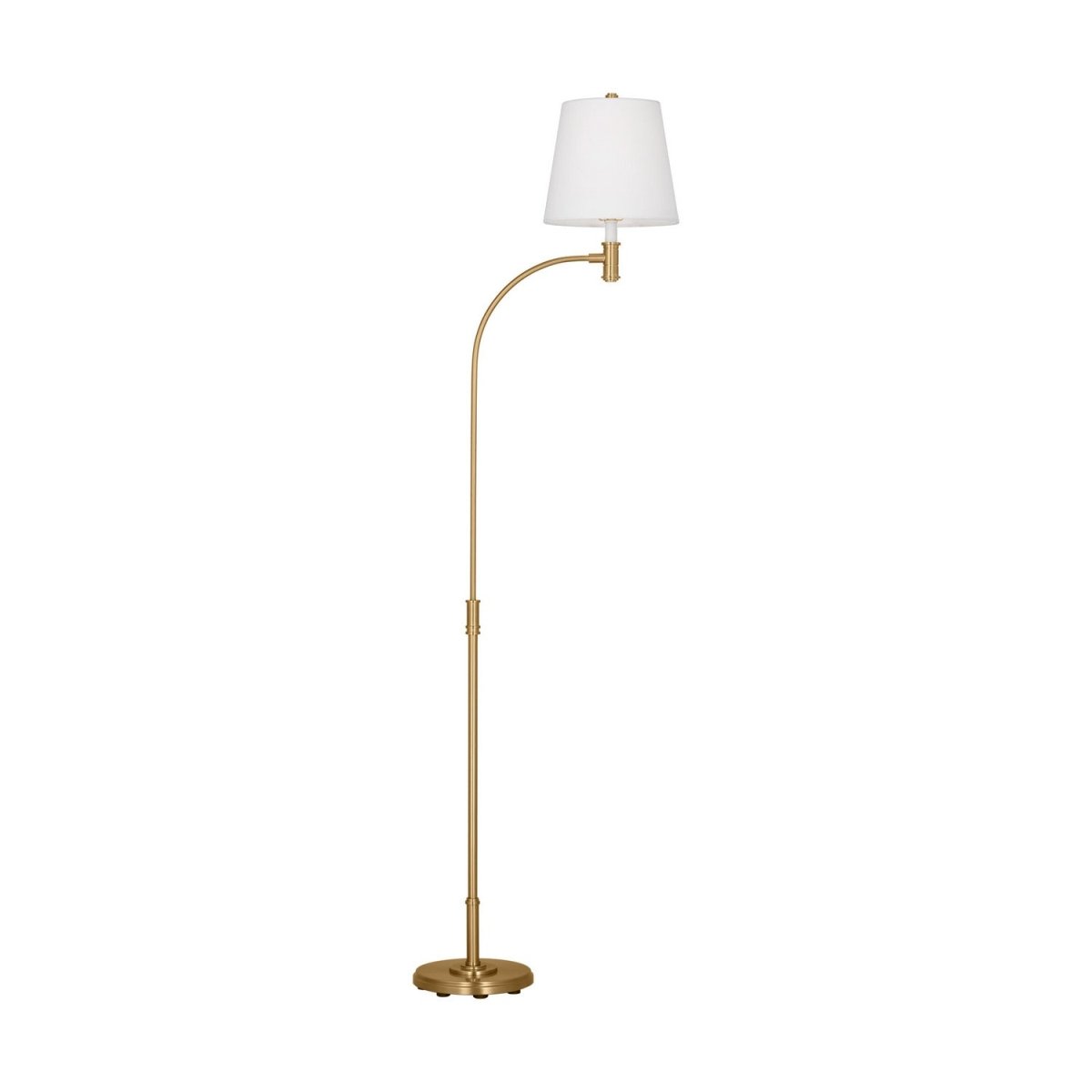 Lampe sur pied Belmont - Laiton bruni Lin blanc by Visual Comfort Studio | Luminaires & cie