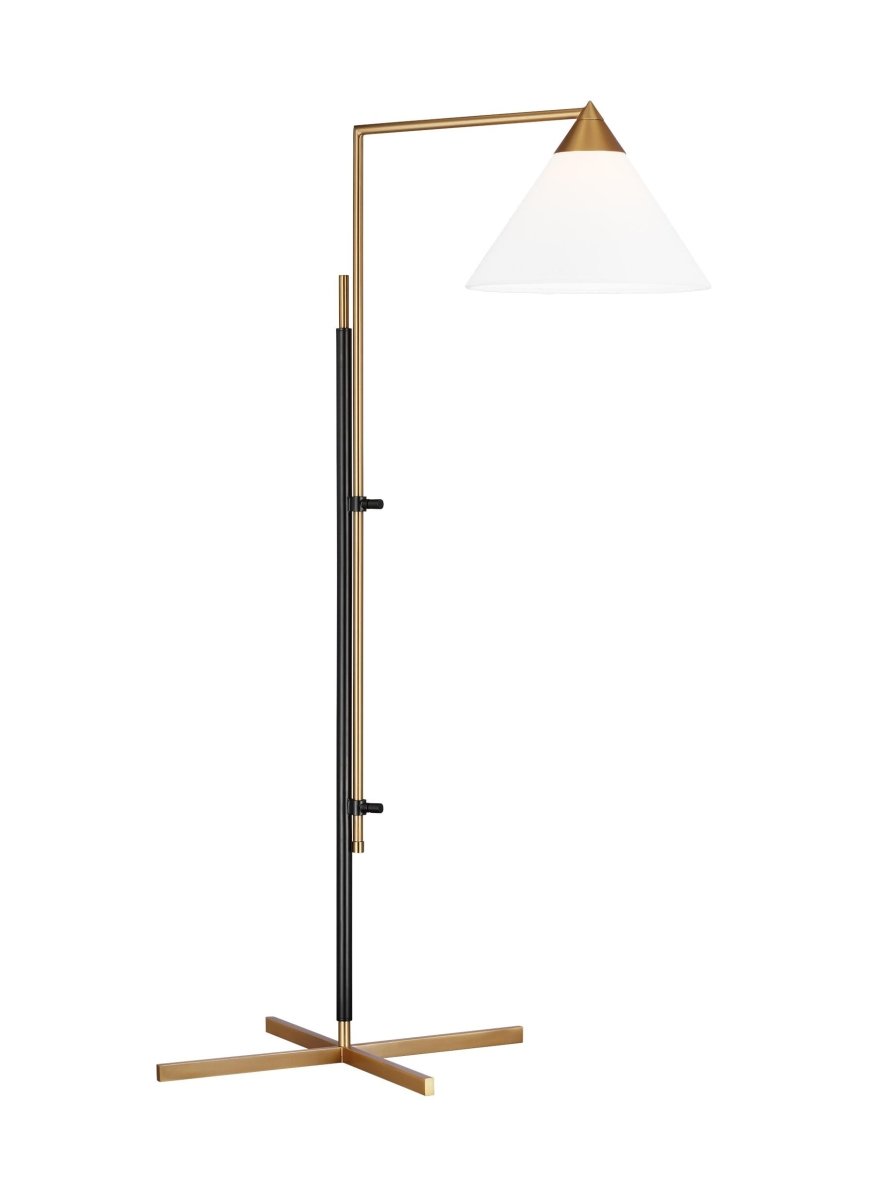 Lampe sur pied Franklin - Laiton brûlé et bronze profond by Visual Comfort Studio | Luminaires & cie