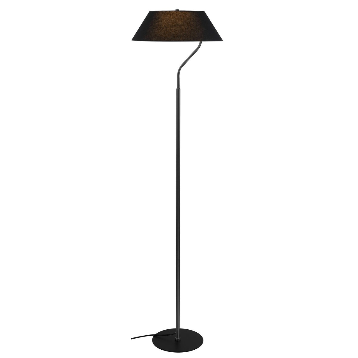 Lampe sur pied Geraldine Noir, Noir mat – Dainolite