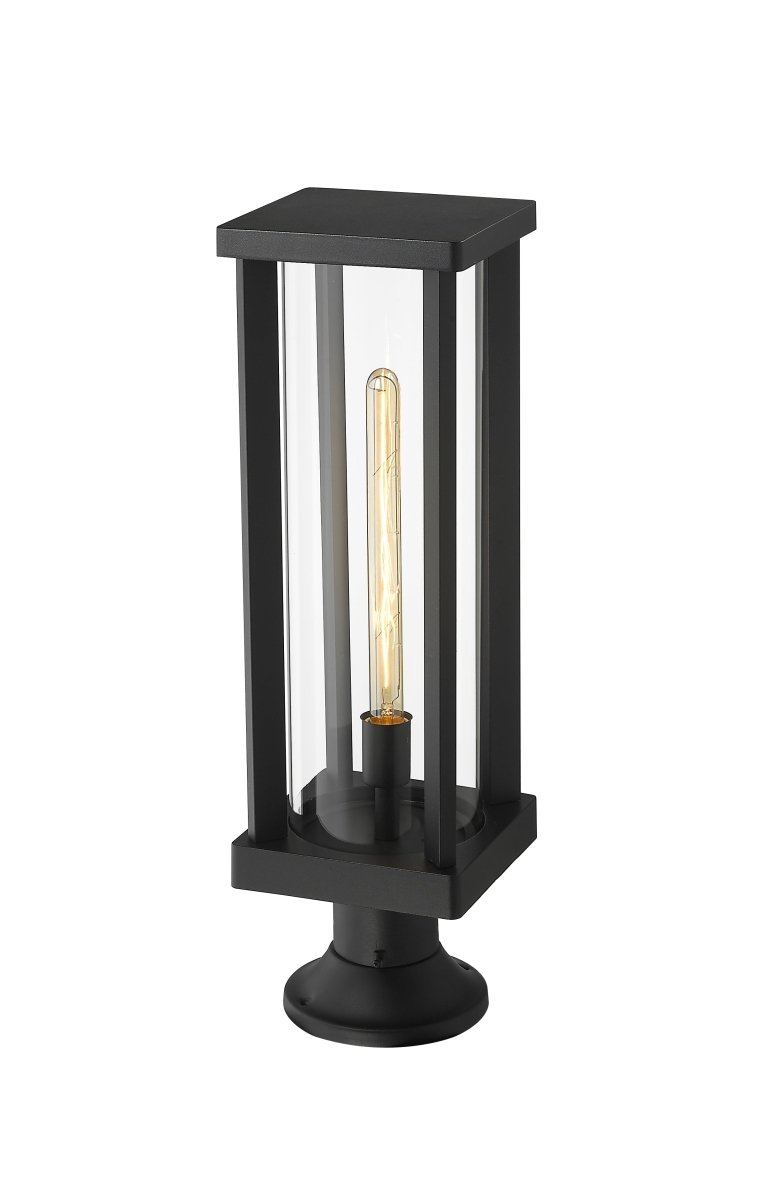 Lanterne extérieure sur socle Glenwood - Carré 17 1/2" by Z-Lite | Luminaires & cie